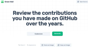 简化你查看 GitHub 贡献记录的方式。它允许你生成你的贡献记录图像，你可以保存并分享给他人-浩瀚博客