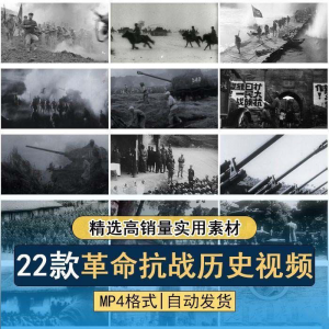 抗日战争解放战争革命斗争长征精神历史纪录片影像资料视频素材-淘宝虚拟仓